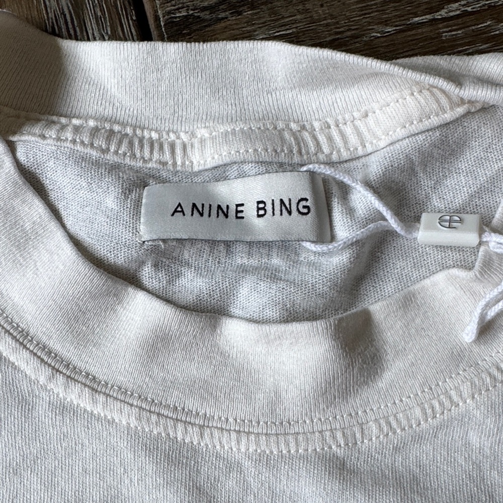 ANINE BING Graphic White T-Shirt - Picture 3 of 4